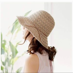 Foldable Lace Hollow Beach Hat